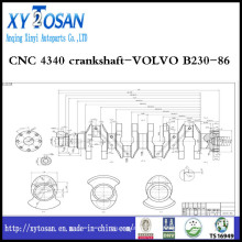 CNC 4340 Vilebrequin-Volvo B230-86